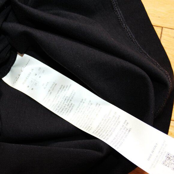 BNWT SS25 RICK OWENS "HOLLYWOOD" LEVEL T TSHIRT BLACK S & M - Picture 11 of 14